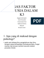 Tugas Faktor Manusia Dalam k3 KEL 5