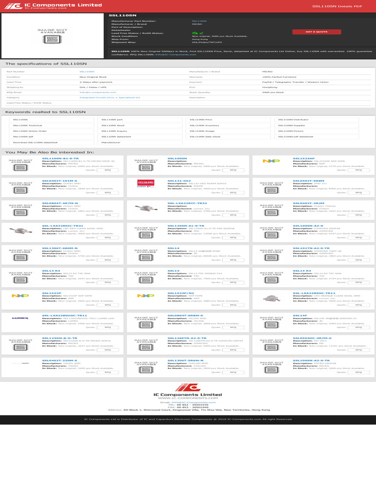 SSL110SN | PDF | Electronics | Business