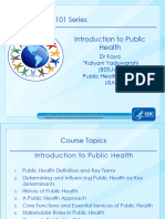 Introduction To Public Health - DR Kalyani Yaduwanshi