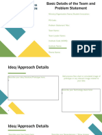 Idea Presentation Format - SIH 2022 - College