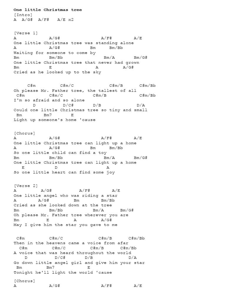 One Little Christmas Tree PDF
