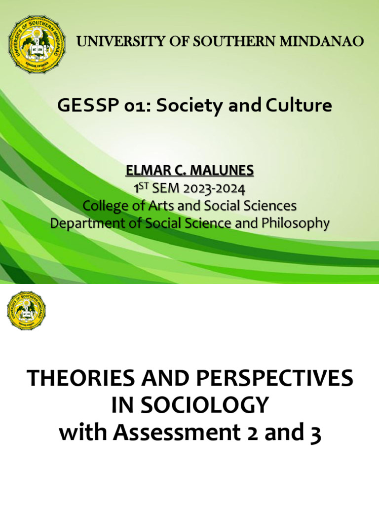 Socsci1 Theories And Perspectives Full Reading Materials Pdf