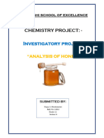 Mouleswaran Honey Analysis Investigatory Project Chemistry