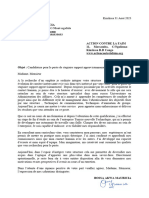 Lettre de Motivation Stagiaire Support Approvisonnement