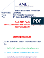 Resistance and Propulsion29 - Hull Propeller Interaction - 18OCT2021