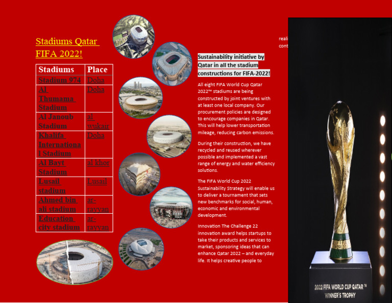 Stadiums Qatar FIFA 2022 | PDF