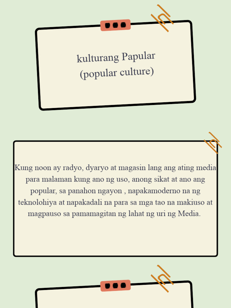 Popular Culture 1 | PDF
