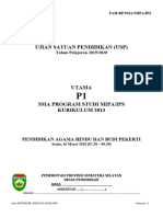 Soal USP PAH-P1-K2013