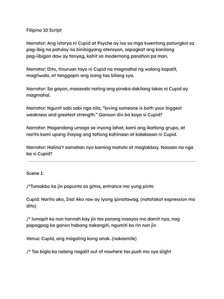 Filipino 10 Script | PDF