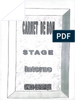 carnet de stage