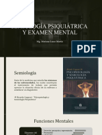 Clase 3 - Semiología Psiquiátrica y Examen Mental