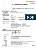 Hoja Seguridad Limpiador Transparente