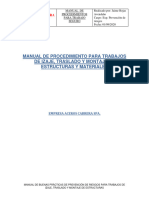 Manual Procedimientro Trabajos de Izaje Traslado y Montaje de Estructuras