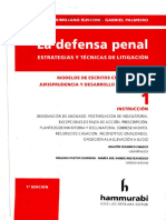 La Defensa Penal. Estrategias y Tecnicas de Litigacion - Maximiliano Rusconi y Gabriel Palmeiro