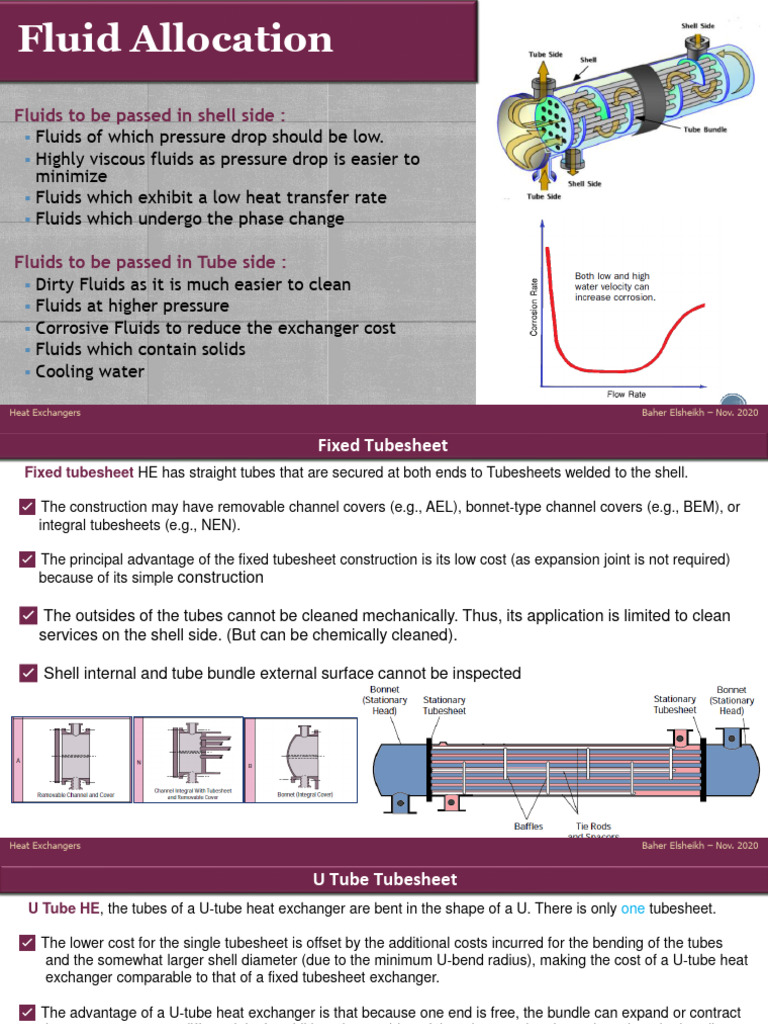 Fluid Allocation in Shell and Tube Heat Exchangers | PDF | Heat ...