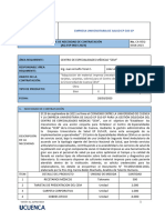 Informe de Necesidad de Contratación