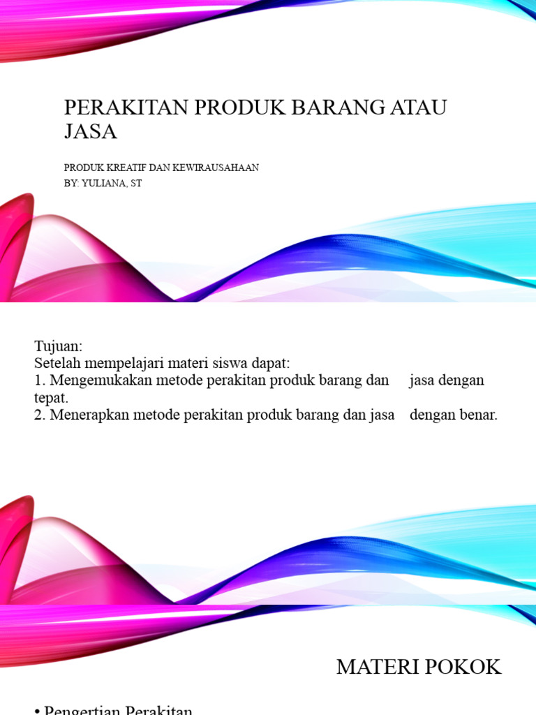 Perakitan produk pdf