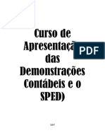 Apostila Do Curso de Apresentação Das Demonstrações Contabéis e SPED