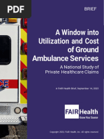 A Window Into Utilization and Cost of Ground Ambulance Services - A FAIR Health Brief