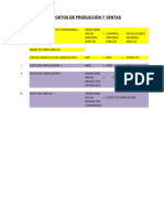 Formulas Estado de Costos de Producción y Ventas