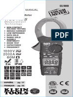 CL900 - Manual Klein Tools Multimetro Amperimetro