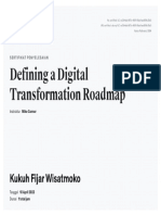 Sertifikat Defining Digital Tranformation Roadmap