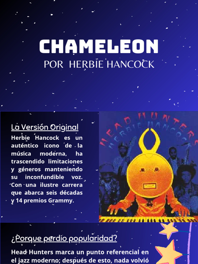 Chameleon - Herbie Hancock | PDF | Jazz | Las artes escénicas