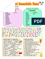 Countable and Uncountable Nouns - 1