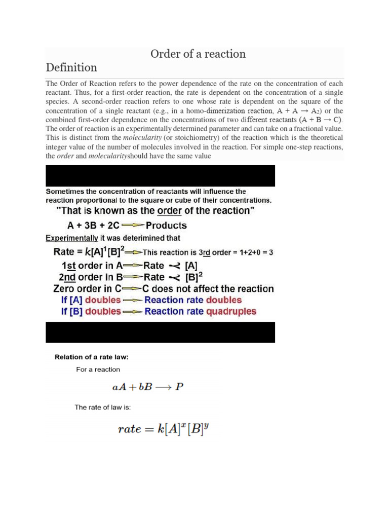 Definition | PDF | Reaction Rate | Chemical Reactions