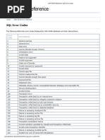 SAP HANA Reference - SQL Error Codes