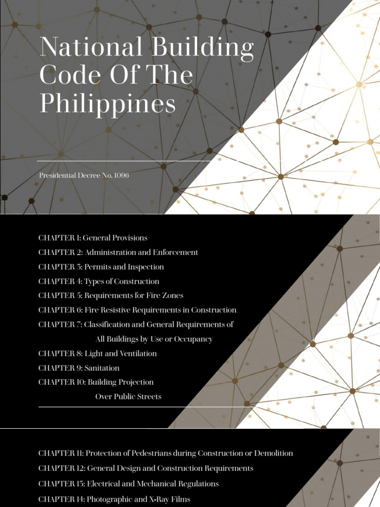 National Building Code of The Philippines Presidential Decree No. 1096