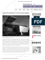 ¿Crítica de Arquitectura - Óscar Tenreiro Degwitz - Veredes