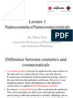 Lecture 1 Nanocosmetics PDF