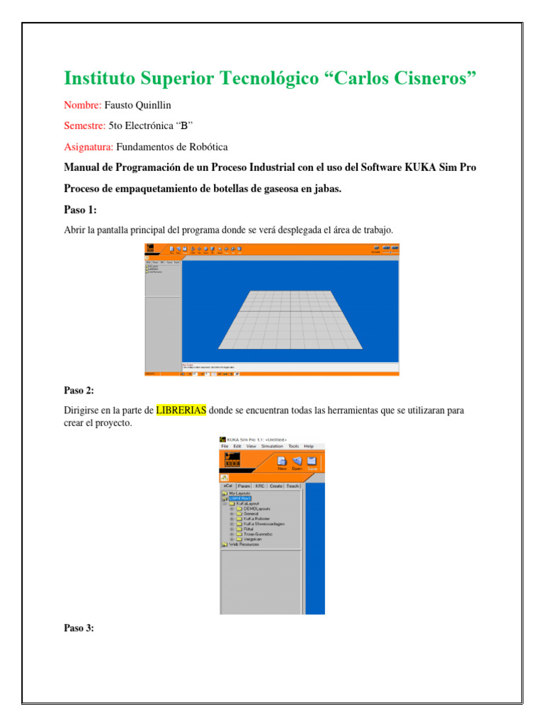 Manual Robot Kuka Fund Robotica PDF Robótica Robot