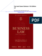 Business Law Text and Cases Clarkson 11th Edition Solutions Manual