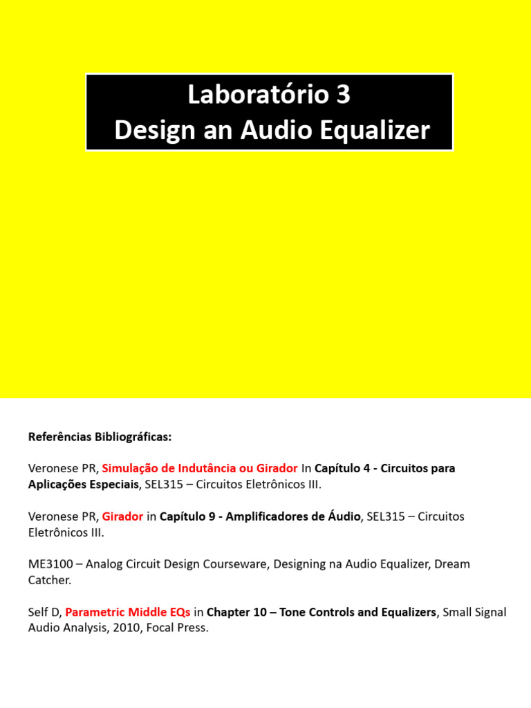 Designing An Audio Equalizer Circuit Diagram