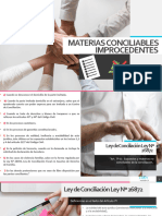 Materias Conciliables Improcedentes