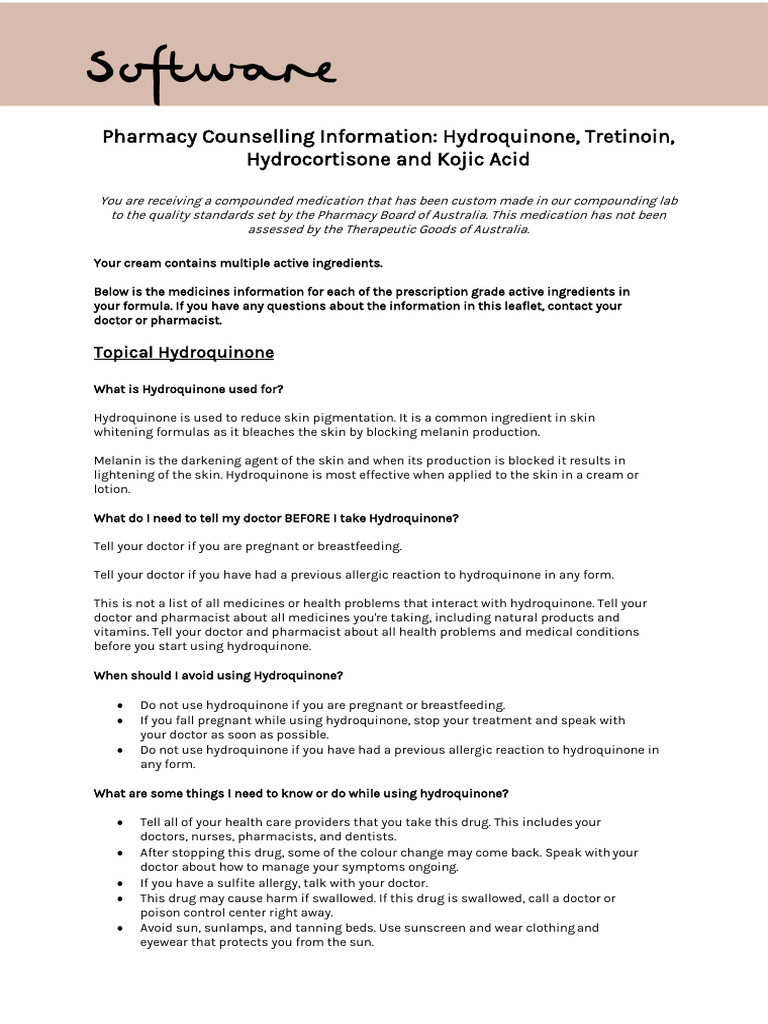 Software Skincare Prescription Guide PDF Pharmacy Sunscreen