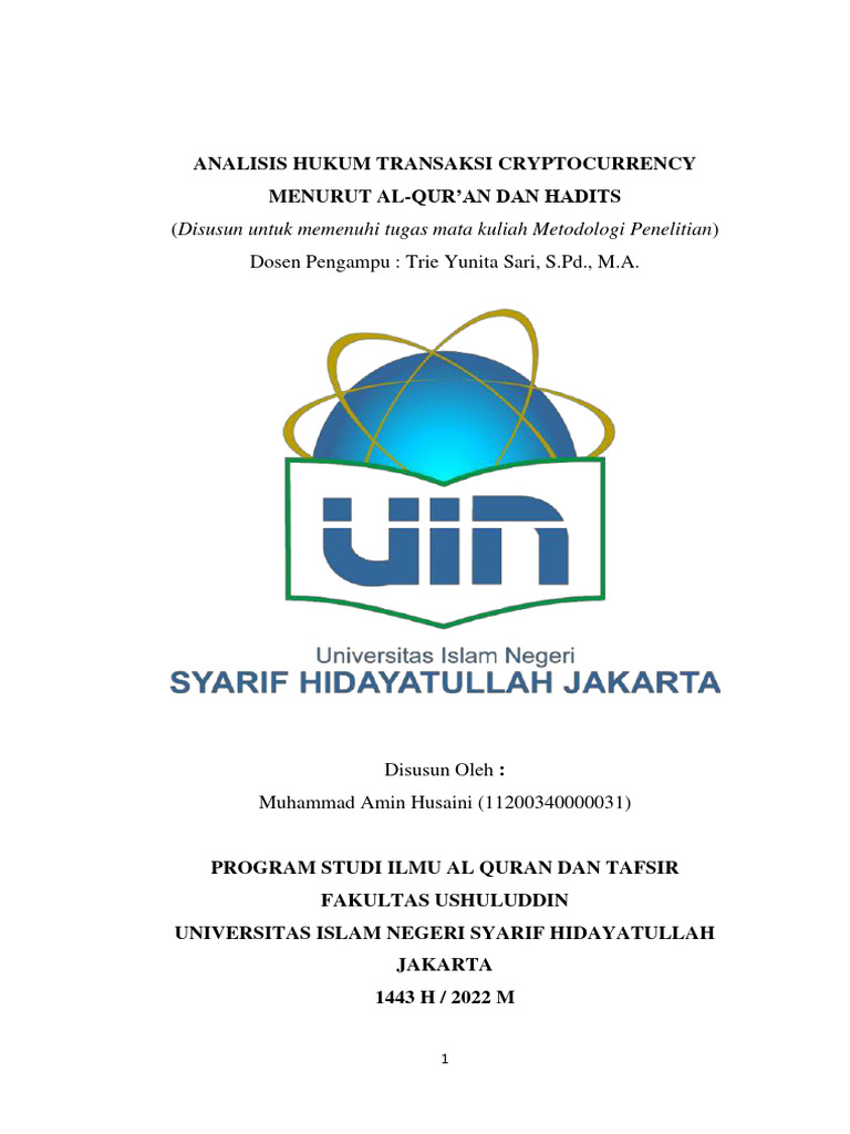 Hukum Cryptocurrency dalam Islam | PDF | Ilmu Sosial