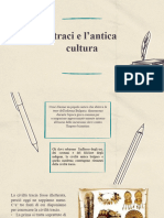 I Traci e L'antica Cultura