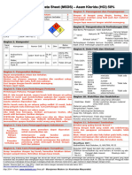 Material Safety Data Sheet MSDS Asam Klo