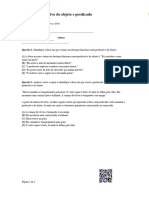 Lista de Predicativo Do Objeto e Predicado Verbo-Nominal