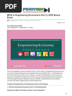 MCQ in Engineering Economics Part 2 ECE Board Exam