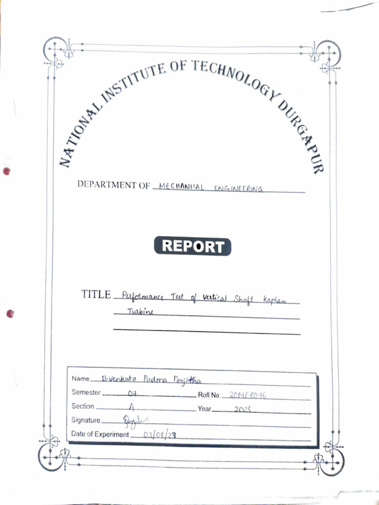 Hydraulic Lab Report PDF