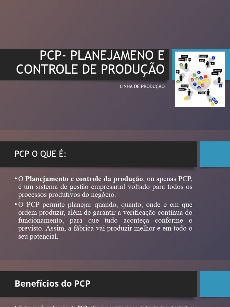 Funções e Benefícios do PCP | PDF | Planejamento | Mercado (economia)