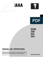 E25B 25B 25X 30H: Manual Del Propietario