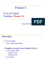 Lecture 11 - Cost of Capital - Stu