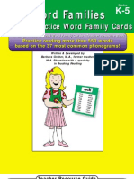 Word Family Activity Book