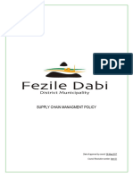 SCM Policy - Fezile Dibi 2017