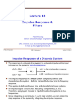 Lecture 13 - Impulse Reponse and FIR Filter (Slides)